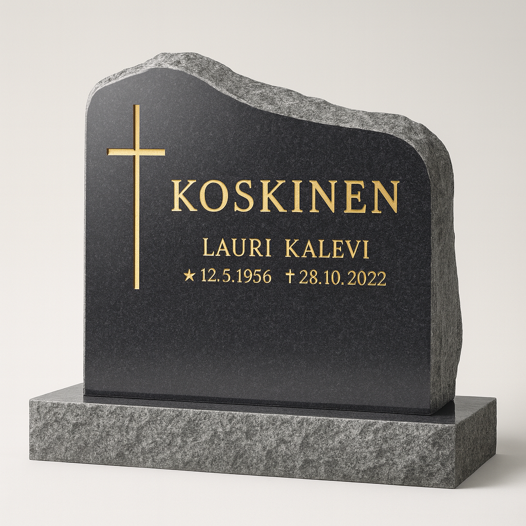 Musta kivi täysin kullattuna
